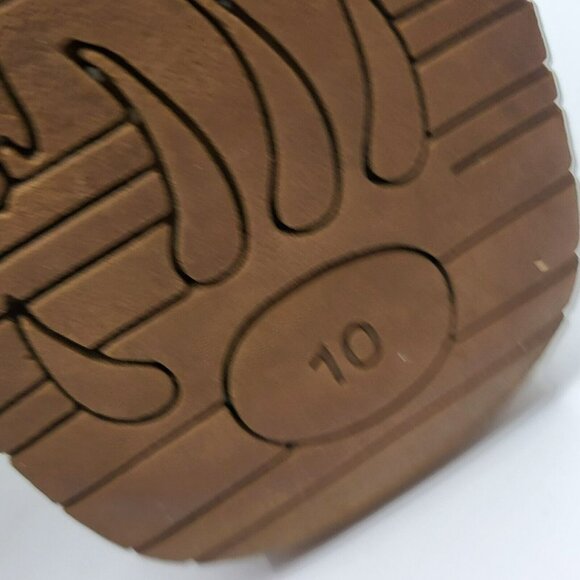 Bearpaw Emma Short 8" Hickory Brown Suede Sheepskin Pull On Boots Womens Size 10 - Picture 11 of 12